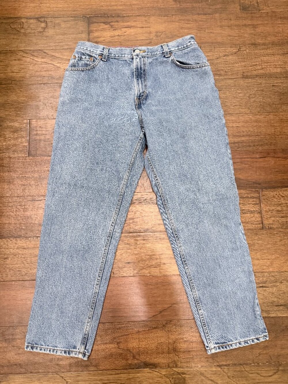Vintage 2000 Levi’s 550 Women’s 14 Short Relaxed Mom Jeans Light Wash Cotton
